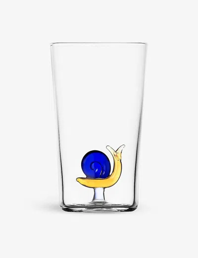 Ichendorf Animal Farm Snail Borosilicate-glass Drinking Glass 13cm In Transparent