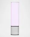 Ichendorf Bamboo Groove 15" Vase In Smoke/pink