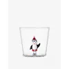 Ichendorf Christmas Tales Penguin Glass Tumbler In Multi