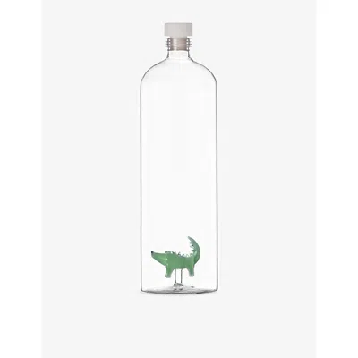 Ichendorf Crocodile Glass Bottle In Transparent