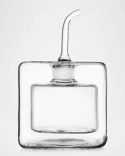 Ichendorf Cube Double-wall Decanter With Spout, 5.7 oz In Clear
