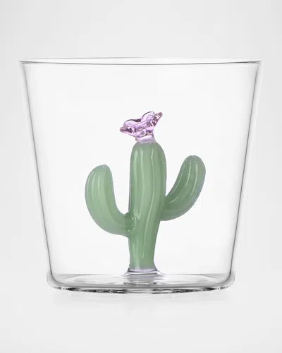 ICHENDORF DESERT PLANTS CACTUS GLASS TUMBLER, 11.8 OZ.