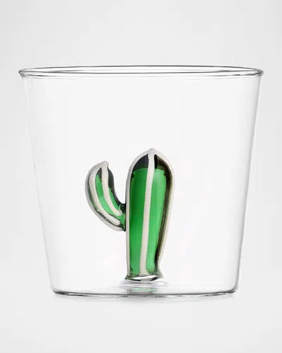 Ichendorf Desert Plants Cactus Glass Tumbler, 11.8 Oz.