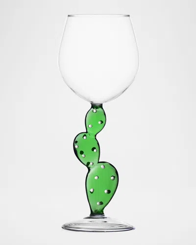 ICHENDORF DESERT PLANTS CACTUS WINE GLASS, 11.8 OZ.
