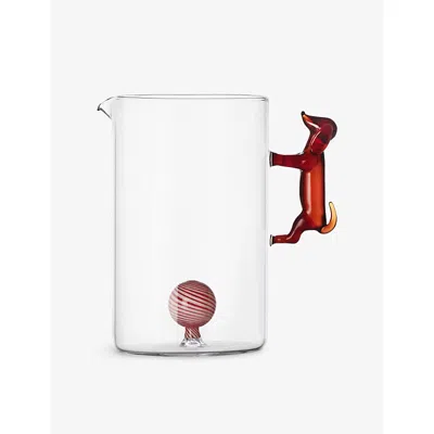 Ichendorf Multicolor Dogs Bassotto With Ball Borosilicate-glass Jug