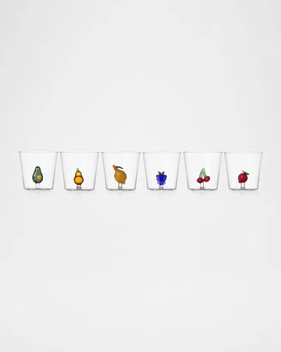 ICHENDORF FRUITS & FLOWERS ASSORTED TUMBLERS, SET OF 6