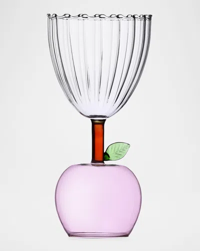 Ichendorf Fruits & Flowers Stemmed Apple Glass, 9.5 oz