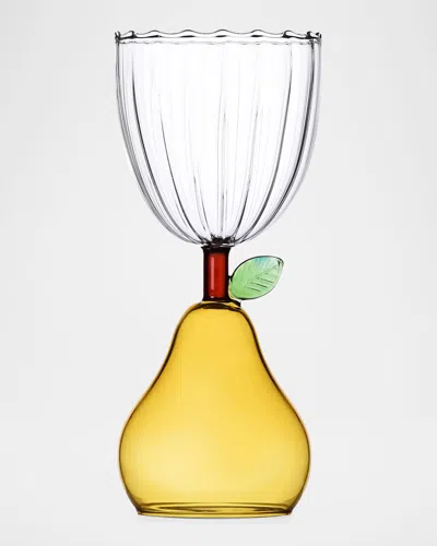 Ichendorf Fruits & Flowers Stemmed Pear Glass, 10.1 oz