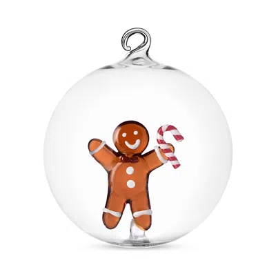Ichendorf Gingerbread Candy Cane Glass Ornament In Multi