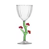 Ichendorf Holly Berries Stemmed Glass In Multi