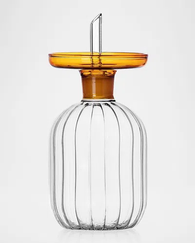 Ichendorf Lotus Small Oil Bottle, 8.5 Oz. In Amber