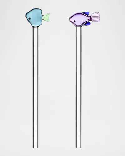 Ichendorf Marine Garden Fish Straws, Set Of 2