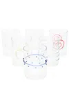 Ichendorf Milano Abstract-motif Cylinder Glasses (pack Of Six) In Yellow