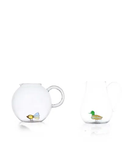 Ichendorf Milano Animal Farm Jugs (set Of Two) In Transparent