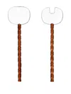 Ichendorf Milano Borosilicate-glass Servers In Brown