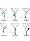 Ichendorf Milano Botanica Champagne Glass (set Of 6) In Green
