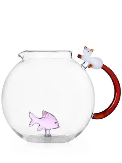 Ichendorf Milano Brocca Pesce Glass Pot In Red