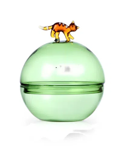 Ichendorf Milano Cat-embellished Trinket Box In Green