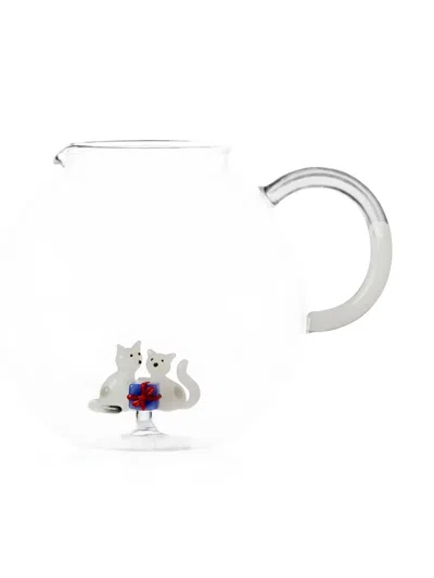 Ichendorf Milano Cat-motif Glass Jug In Transparent