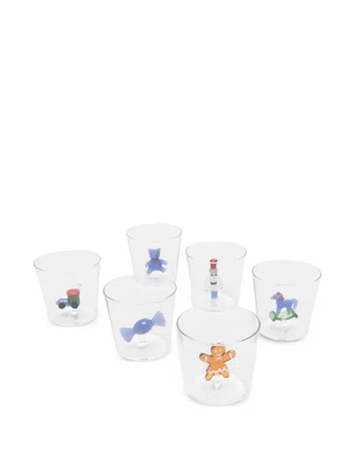 Ichendorf Milano Christmas 3d-detailing Glasses (set Of Six) In White