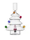 Ichendorf Milano Christmas Tales Cand Holder (11.5 X 18.5 Cm) In Transparent