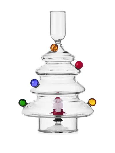 Ichendorf Milano Christmas Tales Cand Holder (11.5 X 18.5 Cm) In Transparent