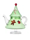 Ichendorf Milano Christmas Tales Tree Teapot (22cm) In Green