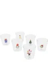 Ichendorf Milano Christmas Tales Tumbler Glasses (set Of Six) In White