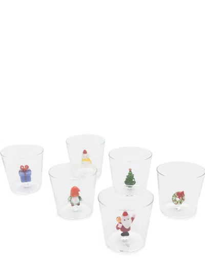 Ichendorf Milano Christmas Tales Tumbler Glasses (set Of Six) In White