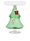 Ichendorf Milano Christmas Tree Glass Cake Stand In Green