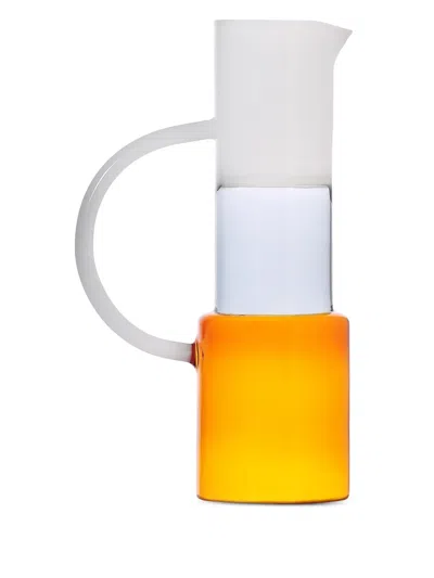 Ichendorf Milano Curved-handle Glass Jug In Yellow