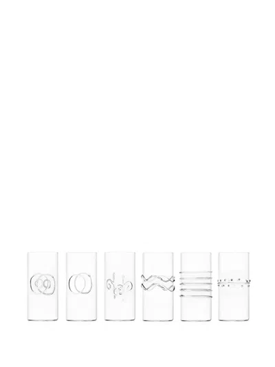 Ichendorf Milano Deco Glasses (set Of Six) In White