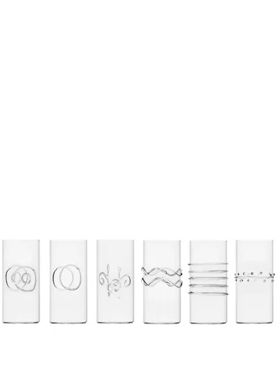 Ichendorf Milano Decò Tall Glasses (set Of Six) In Neutrals
