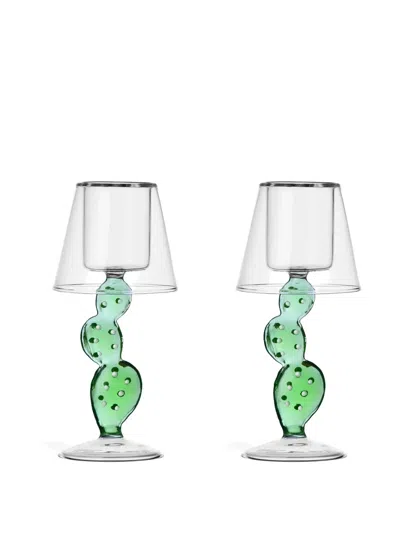 ICHENDORF MILANO DESERT PLANTS CANDLE HOLDER (SET OF TWO)