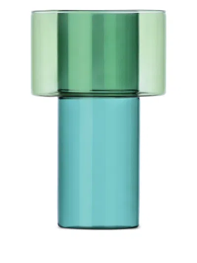 Ichendorf Milano Double-layered Glass Vase In Green