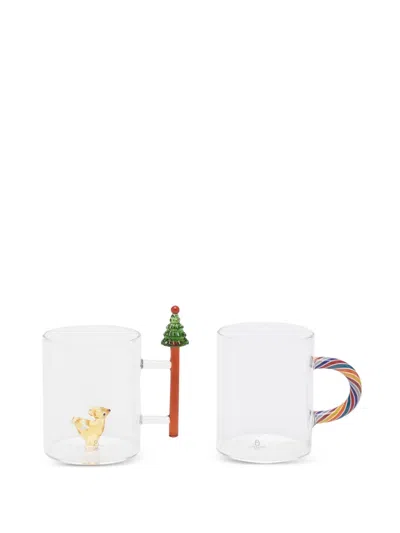 Ichendorf Milano Fawn Mugs (set Of 2) In White