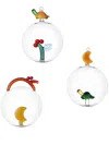 Ichendorf Milano Festive Baubles (set Of Three) In Yellow
