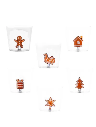 Ichendorf Milano Figurine-detail Tumblers (set Of Six) In Animal Print