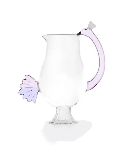 Ichendorf Milano Flamingo Embelished-handle Jug In Purple