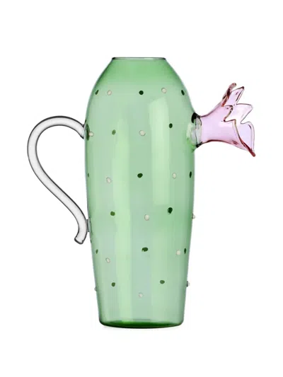 Ichendorf Milano Flower-motif Jug In Green