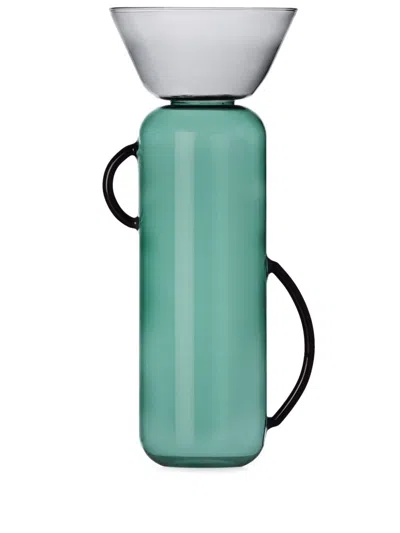 Ichendorf Milano Large Gelée Glass Vase (35cm X 14cm) In Green