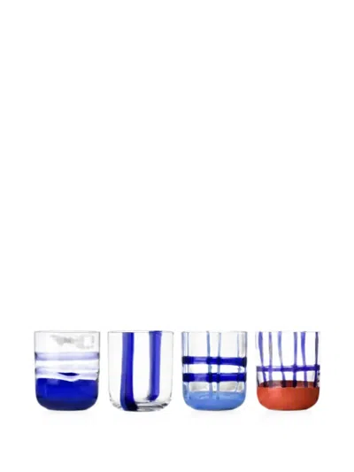Ichendorf Milano Gesti Glass Tumblers (set Of Four) In Multi