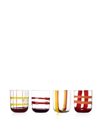 Ichendorf Milano Gesti Glass Tumblers (set Of Four) In Multi
