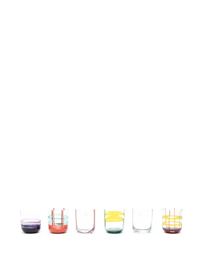 Ichendorf Milano Gesti Glassses (set Of Six) In Multi