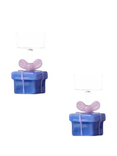 Ichendorf Milano Gift-box Tealight Holders (set Of Two) In Blau