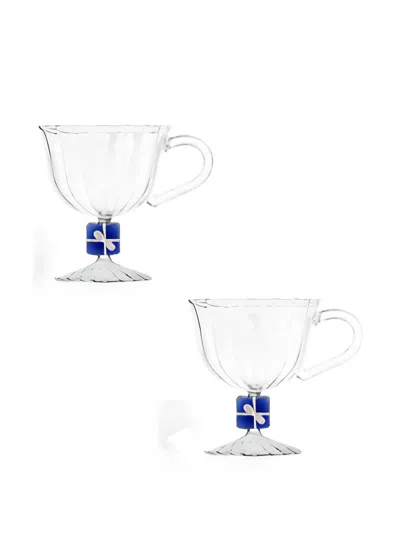 Ichendorf Milano Gift-detail Glass Mugs In Transparent