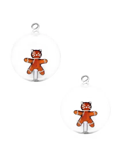 Ichendorf Milano Gingerbread Christmas Ornaments (set Of Two) In Multi