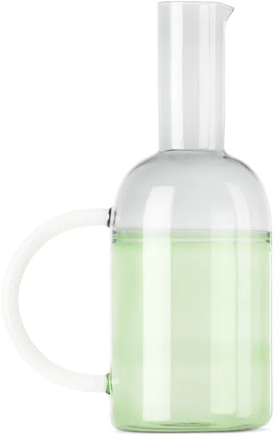 Ichendorf Milano Green & Gray Tequila Sunrise Jug In Green/smoke