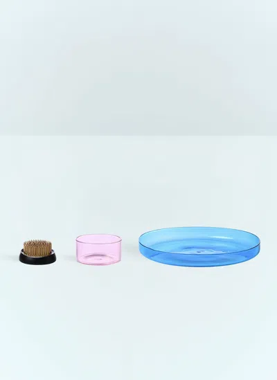 Ichendorf Milano Kenzan Glass Tray Set In Multicolour