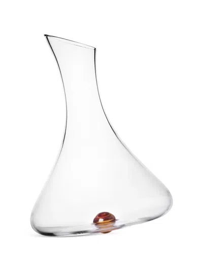 Ichendorf Milano Luna Tilted Tumblers And Decanter (set Of Three) In White
